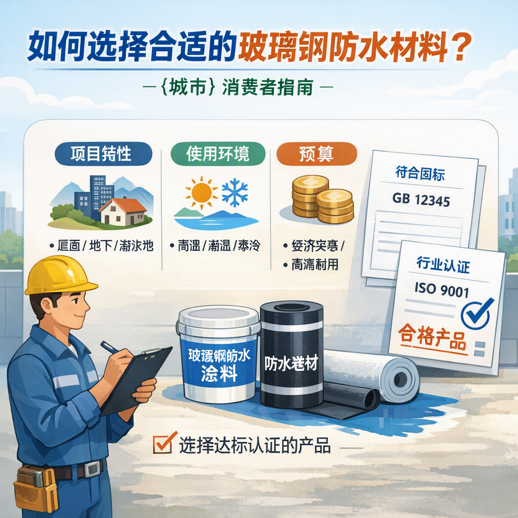 如何判定玻璃钢防水材料的合格标准? 晋中 消费者指南