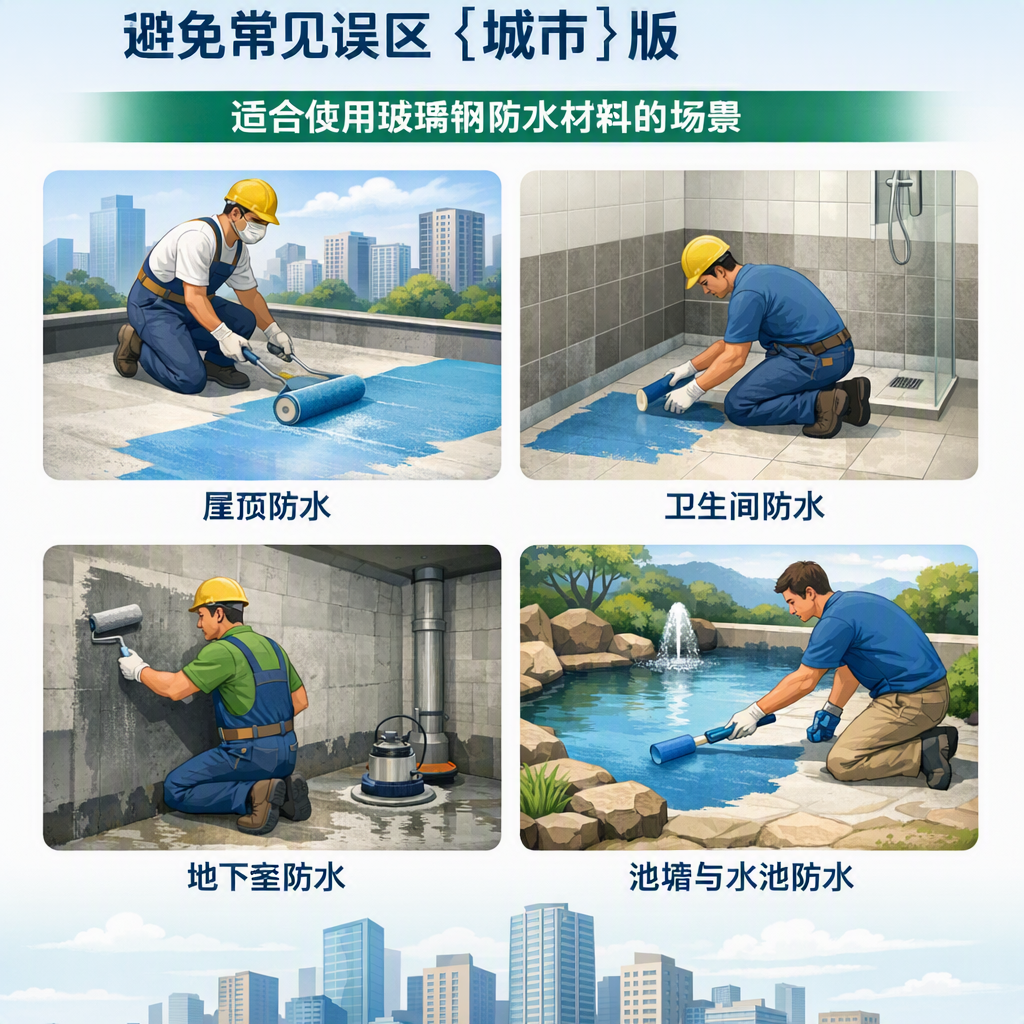 玻璃钢防水材料施工注意事项,避免常见误区 晋中 版