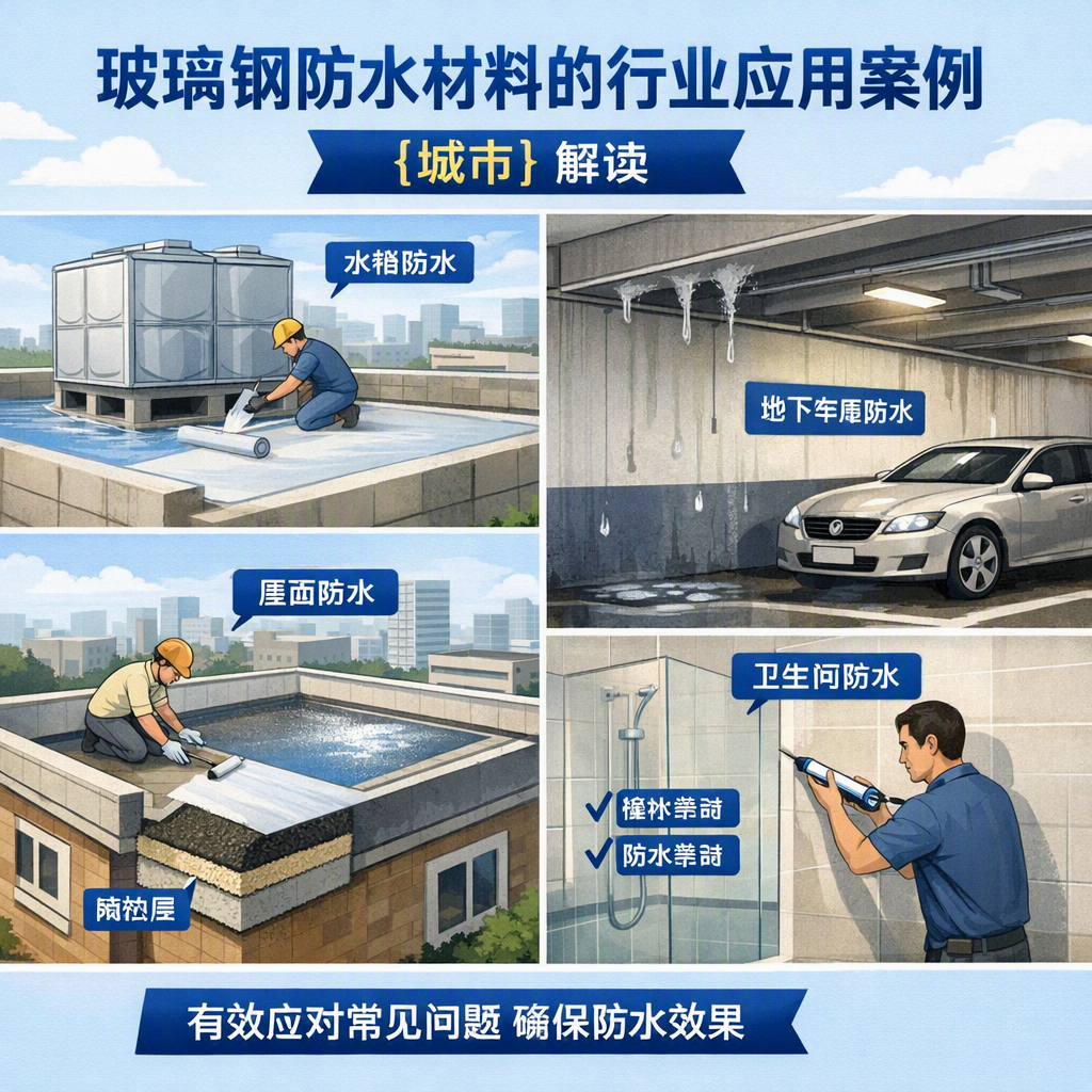 玻璃钢防水材料的行业应用案例，晋中解读